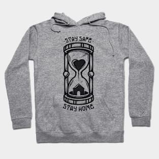 Stay At Home Hourglass Tattoo Art Hoodie